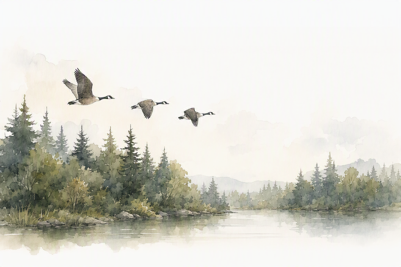 Canada-geese-pond